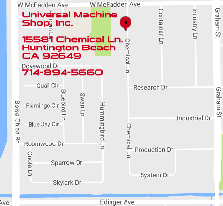 Universal Machine Shop Inc map